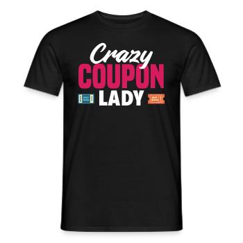 Funny Extreme Couponing Coupon Gift - Men's T-Shirt - black - Front - AI Model Male 178 light (178cm)
