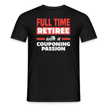 Lustiges Extrem Couponing Coupon Geschenk - Männer T-Shirt - Schwarz - Vorne - AI Model Male 178 light (178cm)