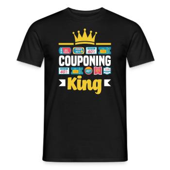 Funny Extreme Couponing Coupon Gift - Men's T-Shirt - black - Front - AI Model Male 178 light (178cm)