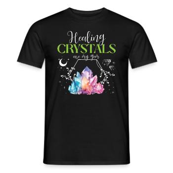 Lustige Edelstein -Chakra -Heilerin Spirituelle - Männer T-Shirt - Schwarz - Vorne - AI Model Male 178 light (178cm)