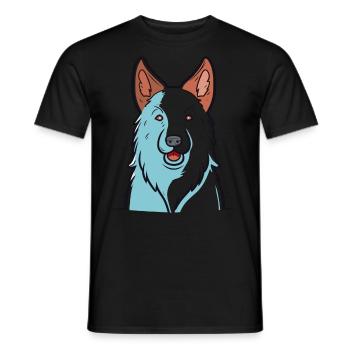 Niedliches Hundedesign für Hundebesitzer - Männer T-Shirt - Schwarz - Vorne - AI Model Male 178 light (178cm)
