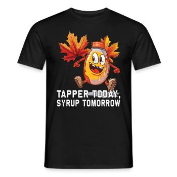 Tapper aujourd’hui, Sirop demain - pour le sucre et - T-shirt homme - noir - Devant - AI Model Male 178 light (178cm)