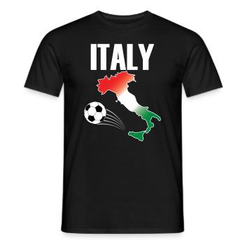Italy Flag Italian Fan - Men's T-Shirt - black - Front - AI Model Male 178 light (178cm)