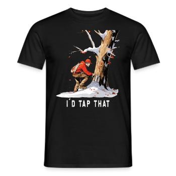 Ich Würde Diesen Ahornbaum Tippen, Der Auf - Männer T-Shirt - Schwarz - Vorne - AI Model Male 178 light (178cm)