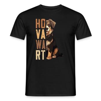 Hovawart besitzer Bauernhund Reinrassig Retro - Männer T-Shirt - Schwarz - Vorne - AI Model Male 178 light (178cm)