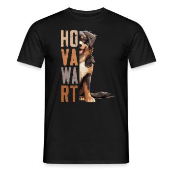 Hovawart besitzer Bauernhund Reinrassig Retro - Männer T-Shirt - Schwarz - Vorne - AI Model Male 178 light (178cm)