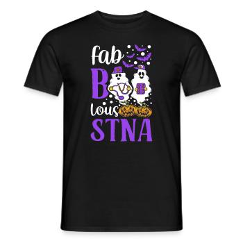 Halloween Fab-boo-Lous-STNA State Tested - Men's T-Shirt - black - Front - AI Model Male 178 light (178cm)