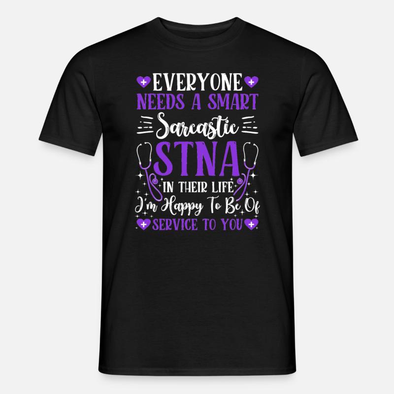 Dienst An Sie - State Getestete Pflegeassistent - Männer T-Shirt - Schwarz