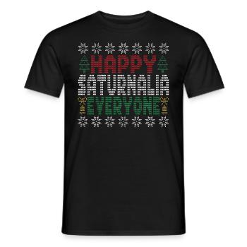 Gardez Saturne dans l’histoire de la - T-shirt homme - noir - Devant - AI Model Male 178 light (178cm)