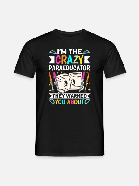 Lustiger Paraprolehrer Paraprofessional - Männer T-Shirt - Schwarz