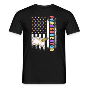 Klassenzimmer Assistent Paraprofessional US - Männer T-Shirt - Schwarz - Vorne - AI Model Male 178 light (178cm)