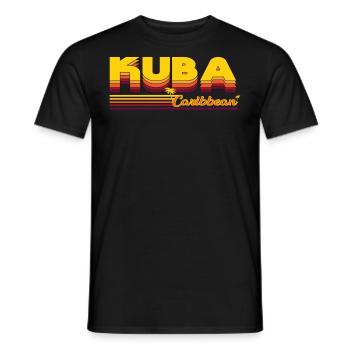Cuba - La joie de vivre à l’état pur avec le design estival - T-shirt homme - noir - Devant - AI Model Male 178 light (178cm)
