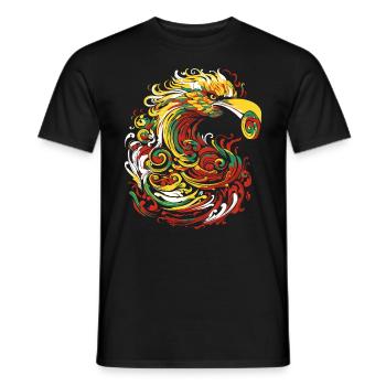Sankofa Symbol Adinkra Ghana Pan African Colors - Men's T-Shirt - black - Front - AI Model Male 178 light (178cm)
