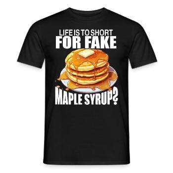 Journée nationale du sirop d’érable - Life - T-shirt homme - noir - Devant - AI Model Male 178 light (178cm)