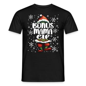 Weihnachtsoutfit Bonus mama Elf - Männer T-Shirt - Schwarz - Vorne - AI Model Male 178 light (178cm)