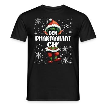 Weihnachtsoutfit Pharmakant Wichtel - Männer T-Shirt - Schwarz - Vorne - AI Model Male 178 light (178cm)