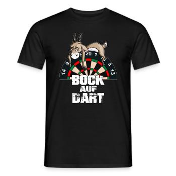 Jeu de fléchettes Jeu de fléchettes Bock sur Joueur de fléchettes - T-shirt homme - noir - Devant - AI Model Male 178 light (178cm)