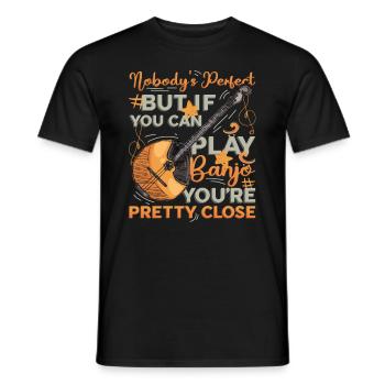 Joueur de banjo parfait, aime jouer du banjo - T-shirt homme - noir - Devant - AI Model Male 178 light (178cm)