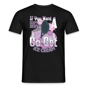 Wenn Sie Einen Weichen Aufschlag Wünschen - Männer T-Shirt - Schwarz - Vorne - AI Model Male 178 light (178cm)