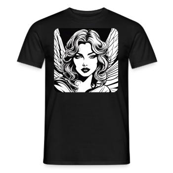 Sweet Angel - Men's T-Shirt - black - Front - AI Model Male 178 light (178cm)