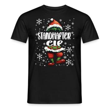 Weihnachtsoutfit Standhafter Elf - Männer T-Shirt - Schwarz - Vorne - AI Model Male 178 light (178cm)