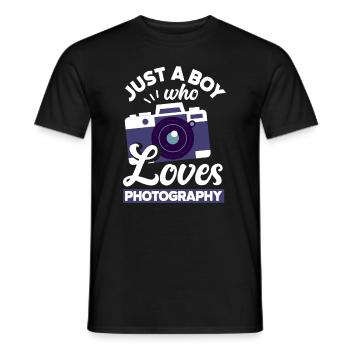 Drôle Photographie Photographe Photographe Cadeau - T-shirt homme - noir - Devant - AI Model Male 178 light (178cm)