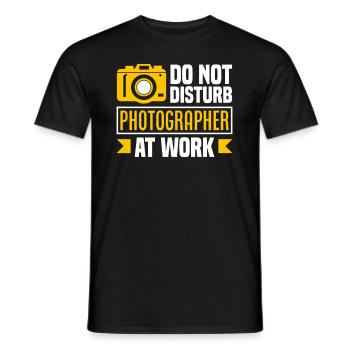 Drôle Photographie Photographe Photographe Cadeau - T-shirt homme - noir - Devant - AI Model Male 178 light (178cm)