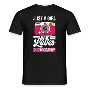 Drôle Photographie Photographe Photographe Cadeau - T-shirt homme - noir - Devant - AI Model Male 178 light (178cm)