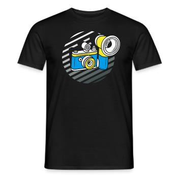 Drôle Photographie Photographe Photographe Cadeau - T-shirt homme - noir - Devant - AI Model Male 178 light (178cm)