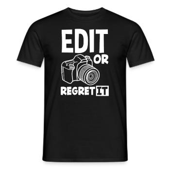 Drôle Photographie Photographe Photographe Cadeau - T-shirt homme - noir - Devant - AI Model Male 178 light (178cm)