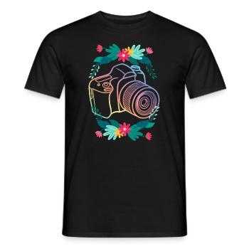 Drôle Photographie Photographe Photographe Cadeau - T-shirt homme - noir - Devant - AI Model Male 178 light (178cm)