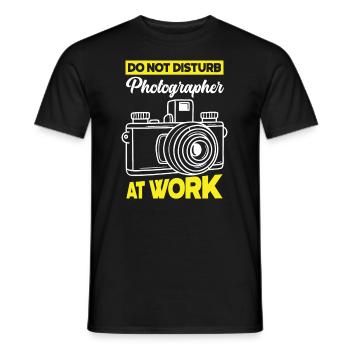 Drôle Photographie Photographe Photographe Cadeau - T-shirt homme - noir - Devant - AI Model Male 178 light (178cm)