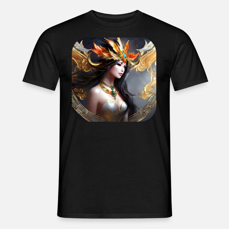 Wunderschöne Fantasy Elfe - Männer T-Shirt - Schwarz