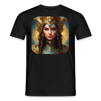 Proud fantasy woman - Men's T-Shirt - black - Front - AI Model Male 178 light (178cm)