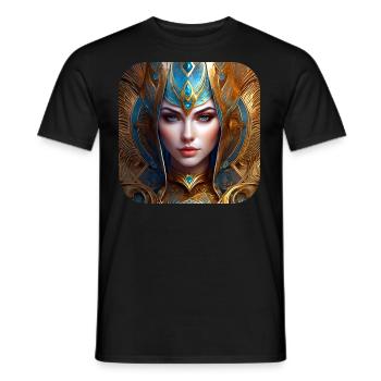Proud Fantasy Woman - Men's T-Shirt - black - Front - AI Model Male 178 light (178cm)