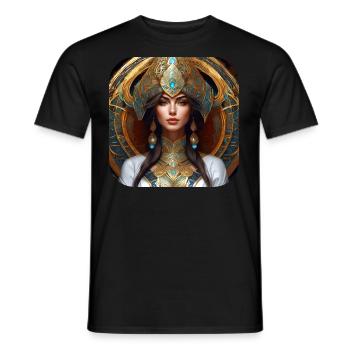 Proud Fantasy Woman - Men's T-Shirt - black - Front - AI Model Male 178 light (178cm)