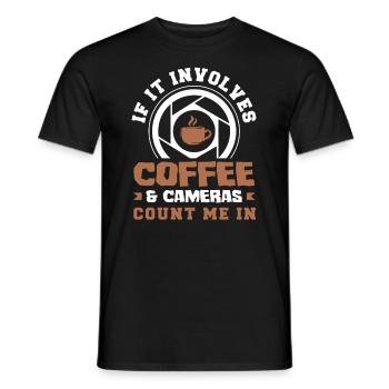 Drôle Photographie Photographe Photographe Cadeau - T-shirt homme - noir - Devant - AI Model Male 178 light (178cm)