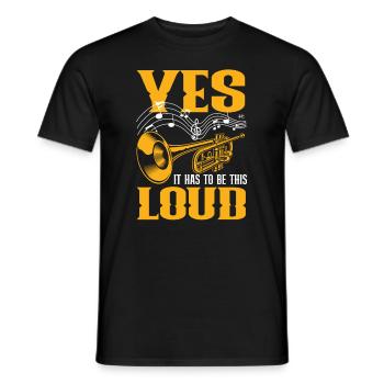 Trumpet Trumpeter Trumpet Player - Men's T-Shirt - black - Front - AI Model Male 178 light (178cm)