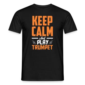 Trompete Trompeter Trompeten Spieler - Männer T-Shirt - Schwarz - Vorne - AI Model Male 178 light (178cm)