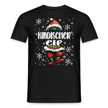 Weihnachtsoutfit Kindischer Elf - Männer T-Shirt - Schwarz - Vorne - AI Model Male 178 light (178cm)