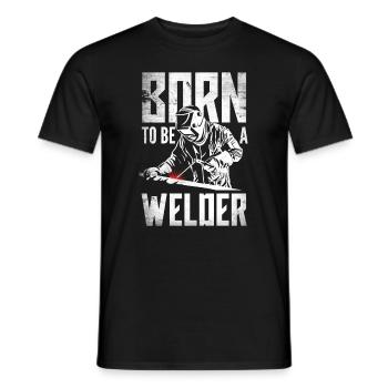 Funny Welder Gift - Men's T-Shirt - black - Front - AI Model Male 178 light (178cm)
