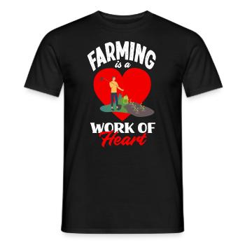 Lustiges Bauer Bauernhof Landwirt Geschenk - Männer T-Shirt - Schwarz - Vorne - AI Model Male 178 light (178cm)