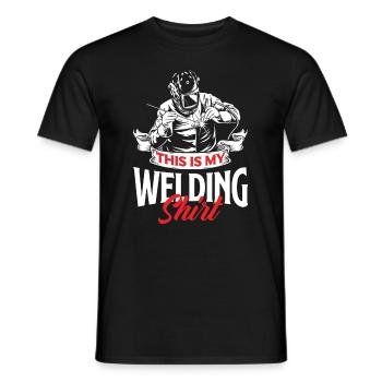Lustiges Schweißer Geschenk - Männer T-Shirt - Schwarz - Vorne - AI Model Male 178 light (178cm)