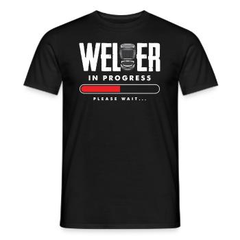 Funny Welder Gift - Men's T-Shirt - black - Front - AI Model Male 178 light (178cm)