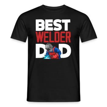Lustiges Schweißer Geschenk - Männer T-Shirt - Schwarz - Vorne - AI Model Male 178 light (178cm)
