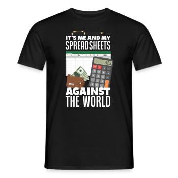 Funny Tax Advisor Accountant Gift - Men's T-Shirt - black - Front - AI Model Male 178 light (178cm)