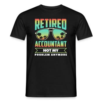 Drôle de cadeau comptable de conseiller fiscal - T-shirt homme - noir - Devant - AI Model Male 178 light (178cm)