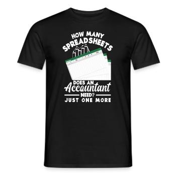 Drôle de cadeau comptable de conseiller fiscal - T-shirt homme - noir - Devant - AI Model Male 178 light (178cm)