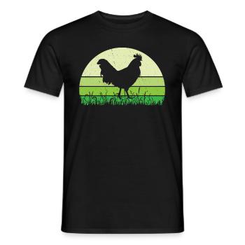 Coq - T-shirt homme - noir - Devant - AI Model Male 178 light (178cm)