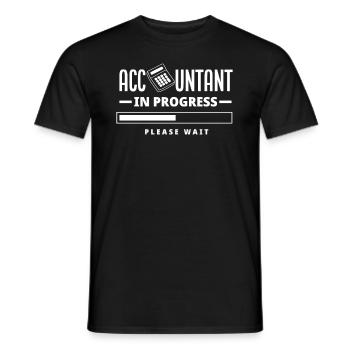 Funny Tax Advisor Accountant Gift - Men's T-Shirt - black - Front - AI Model Male 178 light (178cm)